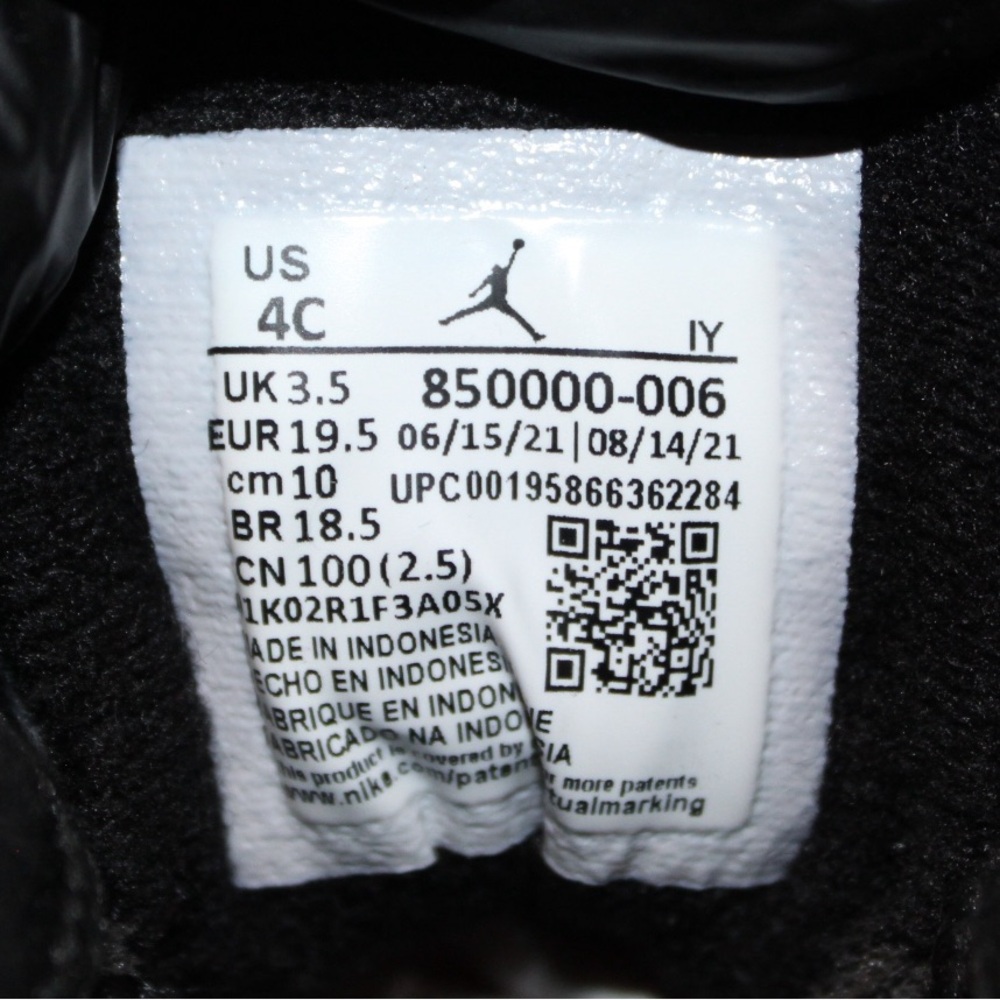 Air Jordan 12 Retro Playoffs Infant Size 4c Sneakers - Picture 12 of 13